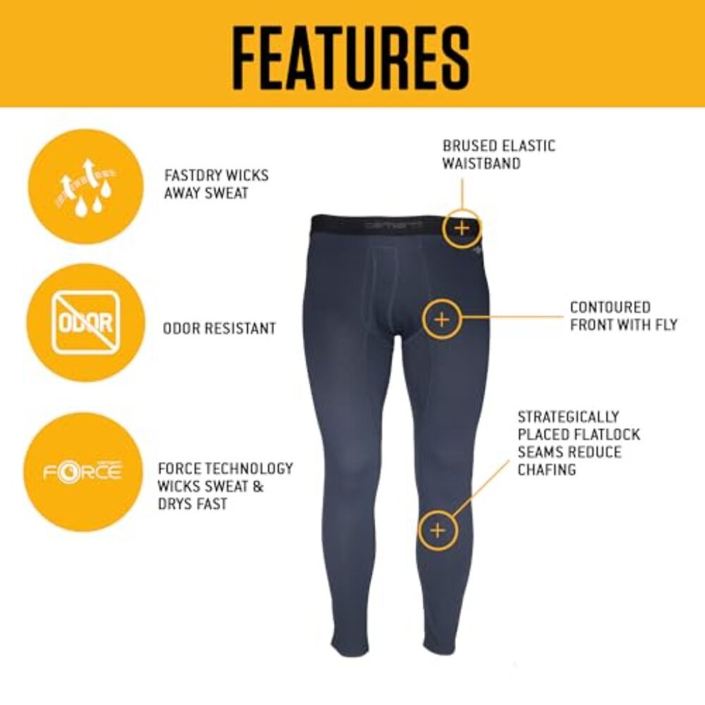 Midweight Thermal Base Layer Bottoms Classic Fit … - image 5